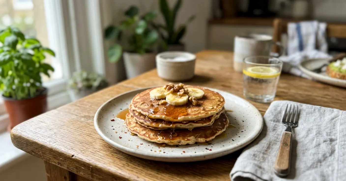 Banana Oat Pancakes