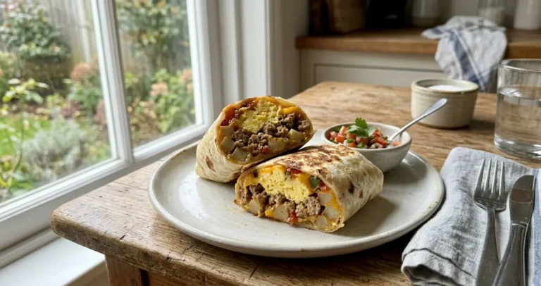 Easy breakfast burrito recipe