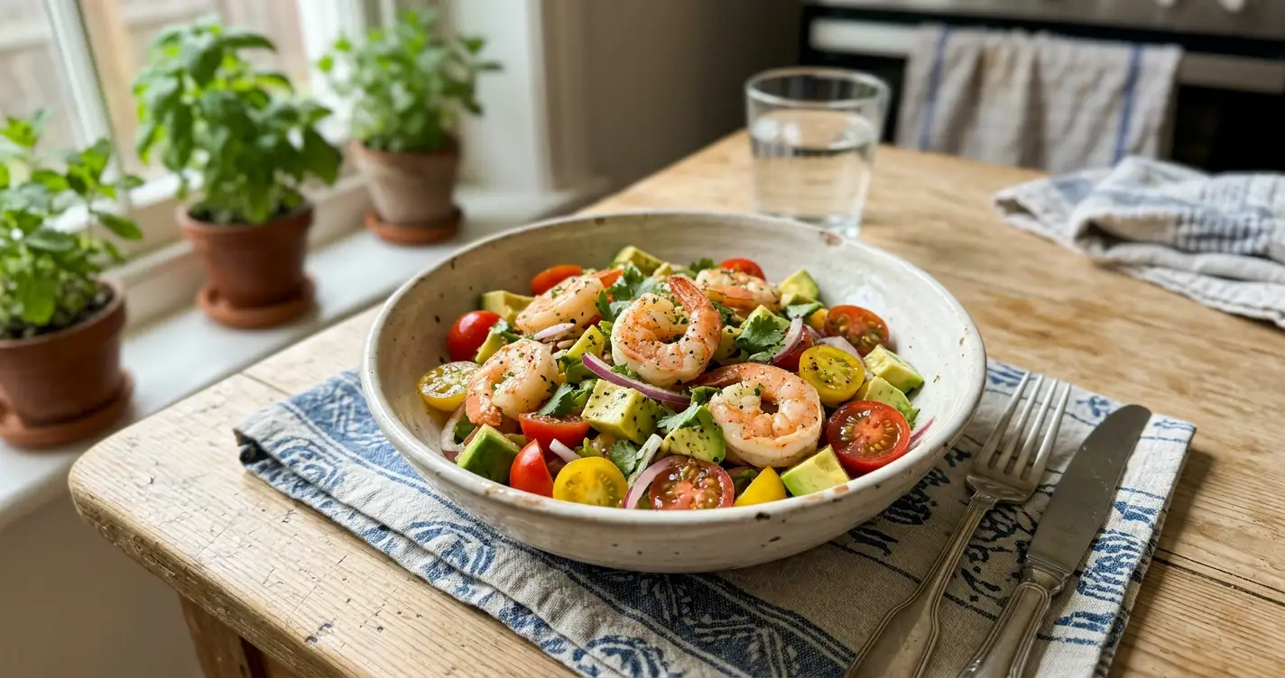 shrimp avocado salad