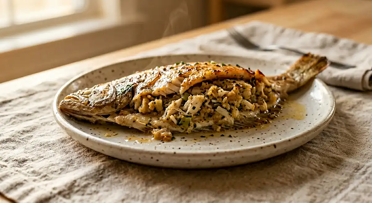 Crab Stuffed Flounder