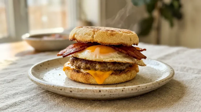 English Muffin Breakfast Sandwich