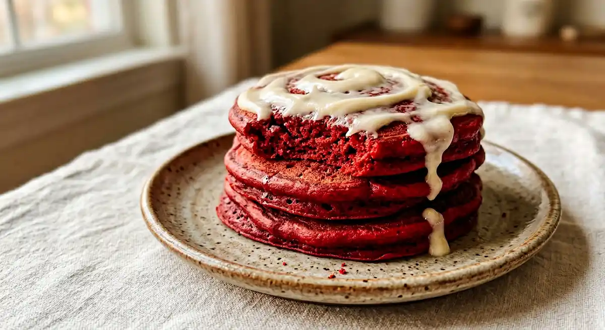Red Velvet Pancakes
